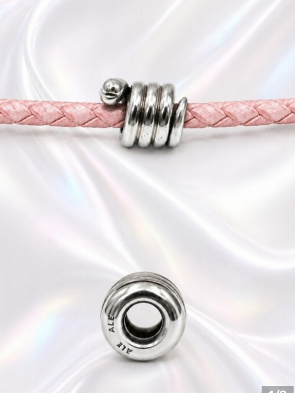 Pandora Sterling Silver Snake Charm, Authentic
